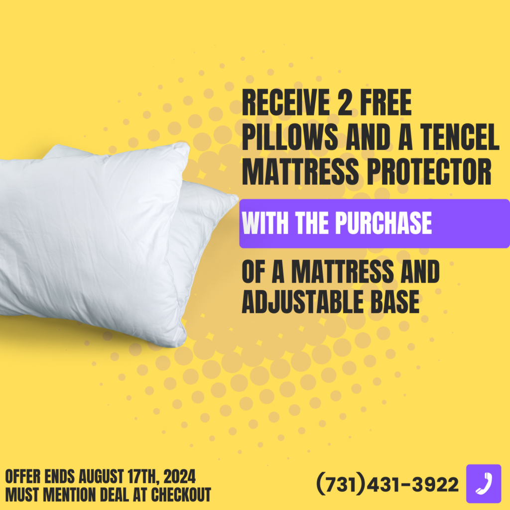 Clearance Sale - Running thru August 17th 2024 - 2 Free pillows and Tencel Mattress protector