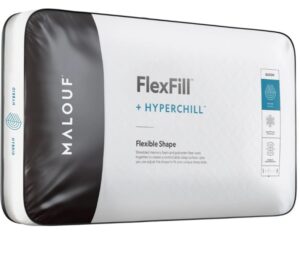 FlexFill™ Foam & Fiber Pillow With HyperChill™ Cover Malouf in package