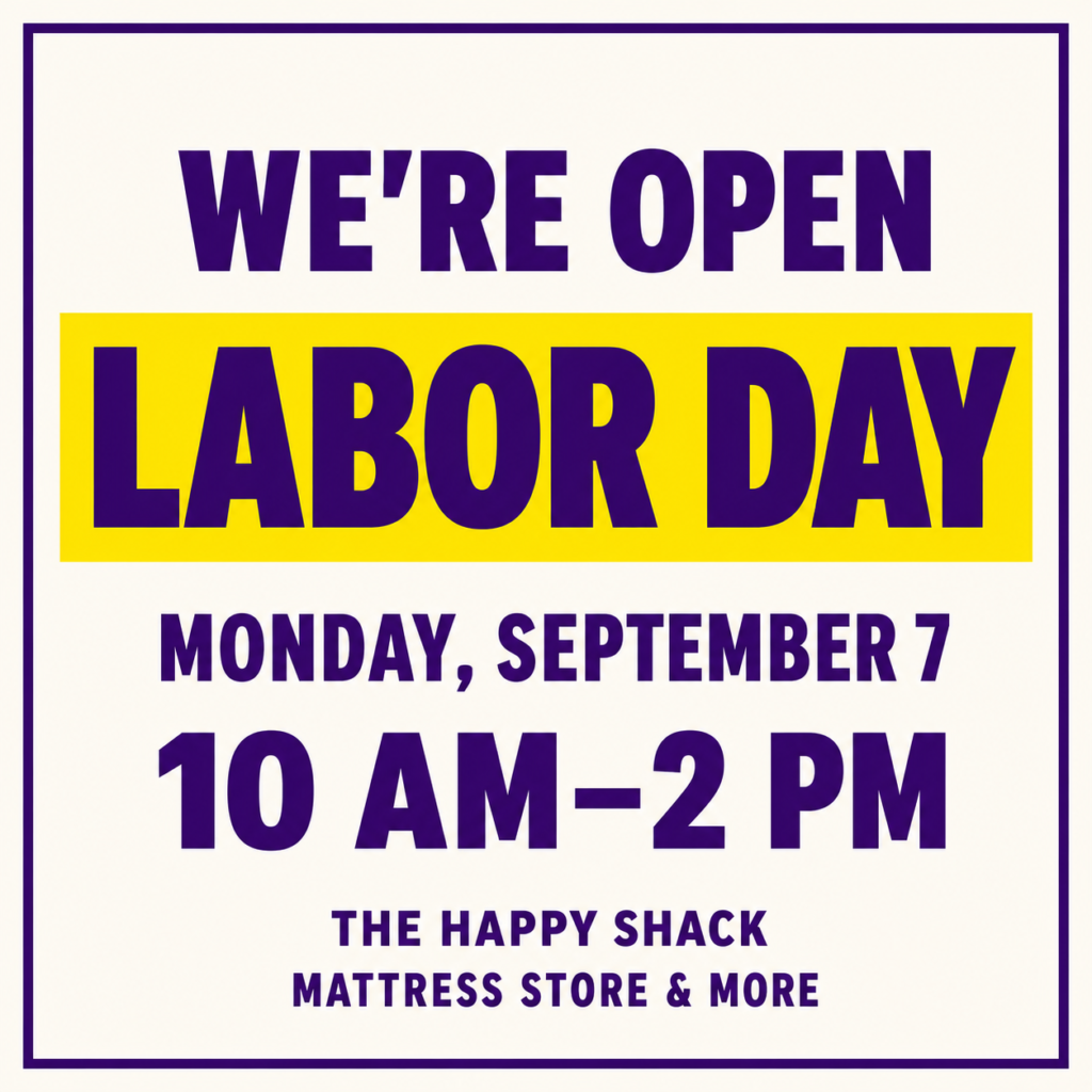 Happy Shack is open Labor Day 10am-2pm